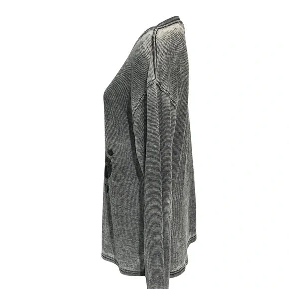 Nashville Gray Burnout Long Sleeve Shirt size L - Picture 2 of 7